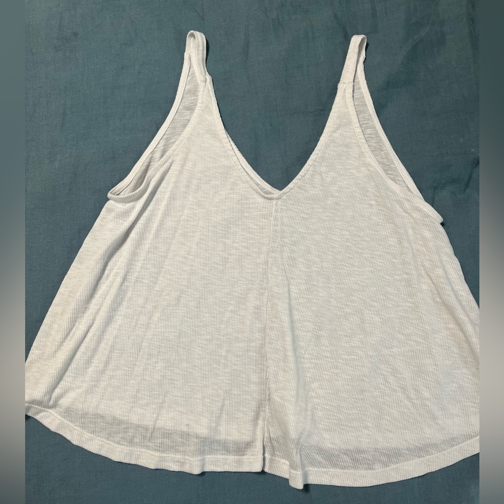 Free people swing tank, white, flowy and soft cotton. Excellent condition